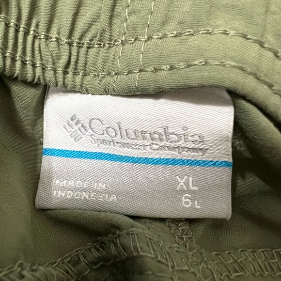 Lot of 2 Columbia XL Nylon Cargo Swim Shorts In Black & Olive Green - Picture 2 of 11